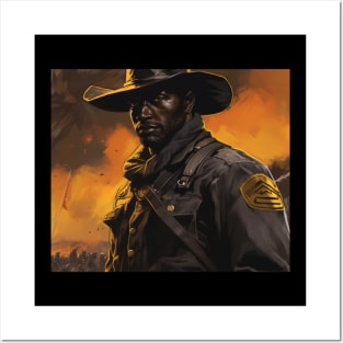 BUFFALO SOLDIERS - Solider Closeup Posters and Art